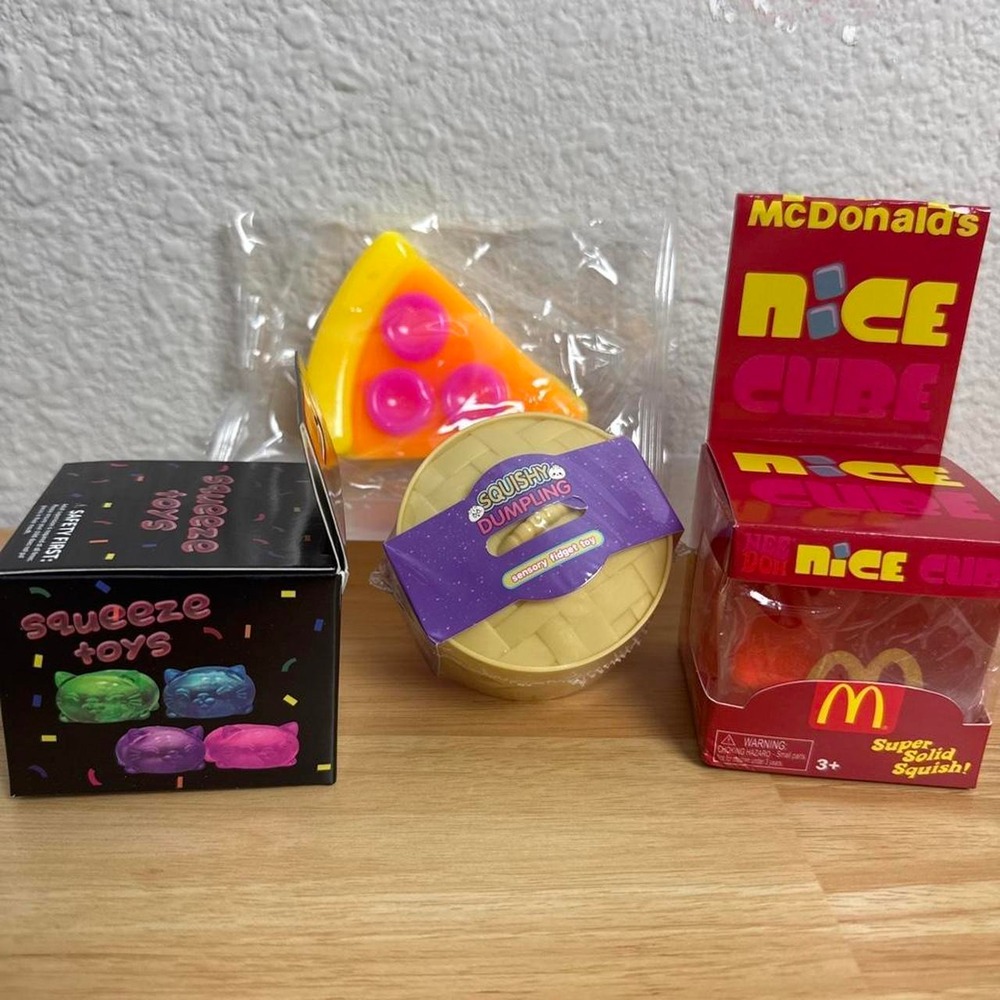 Trending Squishy Bundle – 4 Brand New Sensory Toys